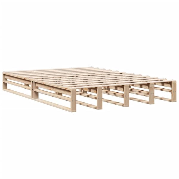 vidaXL seng med reol uden madras 160x200 cm massivt fyrretræ