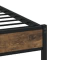 Miniatyrbilde 8 av 10: vidaXL Sengeramme i metall uten madrass røkt eik 200x200 cm