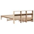 Miniatyrbilde 7 av 11: vidaXL Seng med bokhylle uten madrass 120x200 cm heltre furu