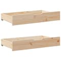 Miniatyrbilde 9 av 11: vidaXL Seng med bokhylle uten madrass 120x200 cm heltre furu