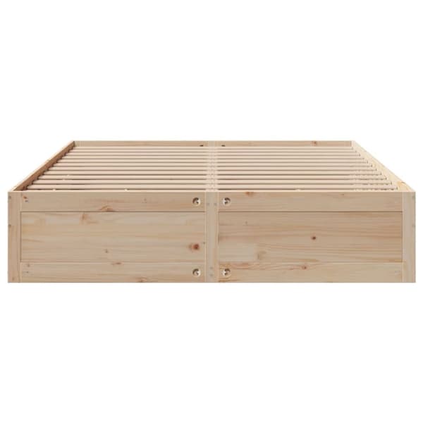 vidaXL sengeramme med skuffer 200x200 cm uden madras massivt fyrretræ