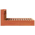 Miniatyrbilde 7 av 11: vidaXL Sengeramme uten madrass brun 135x190 cm heltre furu