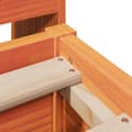 Miniatyrbilde 10 av 11: vidaXL Sengeramme uten madrass brun 135x190 cm heltre furu