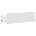 Miniatyrbilde 9 av 11: vidaXL Seng med bokhylle uten madrass hvit 150x200 cm heltre furu