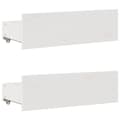 Miniatyrbilde 10 av 11: vidaXL Seng med bokhylle uten madrass hvit 150x200 cm heltre furu