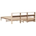 Miniatyrbilde 7 av 11: vidaXL Seng med bokhylle uten madrass 200x200 cm heltre furu