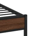 Pikkukuva 8 / 10: vidaXL Sängynrunko ilman patjaa ruskea tammi 90x200 cm tekninen puu