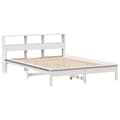 Miniatyrbilde 4 av 10: vidaXL Sengeramme uten madrass hvit 140x200 cm heltre furu