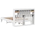 Miniatyrbilde 9 av 11: vidaXL Sengeramme uten madrass hvit 140x200 cm heltre furu