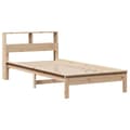 Miniatyrbilde 8 av 11: vidaXL Seng med bokhylle uten madrass 90x200 cm heltre furu
