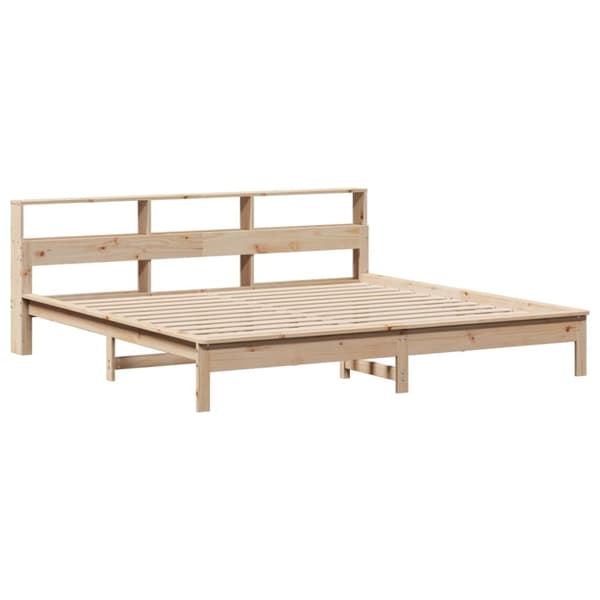 vidaXL sengeramme uden madras 200x200 cm massivt fyrretræ