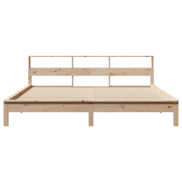 vidaXL sengeramme uden madras 200x200 cm massivt fyrretræ