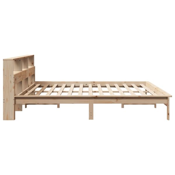 vidaXL sengeramme uden madras 200x200 cm massivt fyrretræ