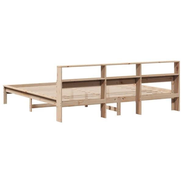 vidaXL sengeramme uden madras 200x200 cm massivt fyrretræ