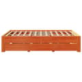 Miniatyrbilde 6 av 11: vidaXL Sengeramme uten madrass med skuffer brun 150x200 cm heltre furu