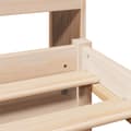 Miniatyrbilde 10 av 11: vidaXL Seng med bokhylle uten madrass 140x200 cm heltre furu