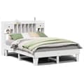 Miniatyrbilde 3 av 11: vidaXL Sengeramme uten madrass hvit 160x200 cm heltre furu