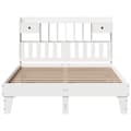 Miniatyrbilde 5 av 11: vidaXL Sengeramme uten madrass hvit 160x200 cm heltre furu