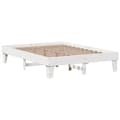 Miniatyrbilde 6 av 11: vidaXL Sengeramme uten madrass hvit 160x200 cm heltre furu