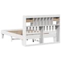 Miniatyrbilde 9 av 11: vidaXL Sengeramme uten madrass hvit 160x200 cm heltre furu