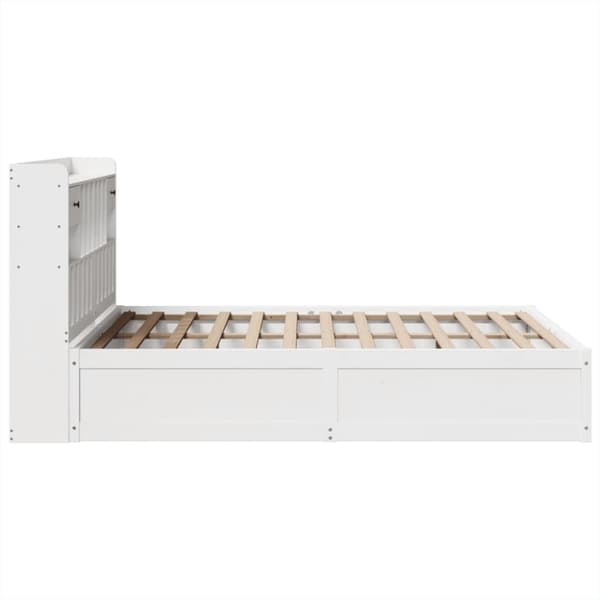 vidaXL Sengeramme uten madrass hvit 160x200 cm heltre furu