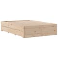 Miniatyrbilde 4 av 11: vidaXL Sengeramme uten madrass med skuffer 140x200 cm heltre furu