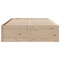 Miniatyrbilde 5 av 11: vidaXL Sengeramme uten madrass med skuffer 140x200 cm heltre furu