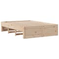 Miniatyrbilde 8 av 11: vidaXL Sengeramme uten madrass med skuffer 140x200 cm heltre furu