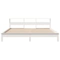 Miniatyrbilde 5 av 10: vidaXL Sengeramme uten madrass hvit 180x200 cm heltre furu