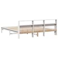 Miniatyrbilde 7 av 10: vidaXL Sengeramme uten madrass hvit 180x200 cm heltre furu