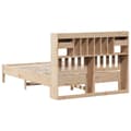 Miniatyrbilde 7 av 11: vidaXL Seng med bokhylle uten madrass 150x200 cm heltre furu