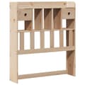 Miniatyrbilde 6 av 11: vidaXL Seng med bokhylle uten madrass 75x190 cm heltre furu