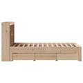 Miniatyrbilde 11 av 11: vidaXL Seng med bokhylle uten madrass 75x190 cm heltre furu