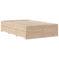Pikkukuva 4 / 11: vidaXL Sängynrunko ilman patjaa laatikoilla 135x190 cm täysi mänty