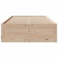 Pikkukuva 5 / 11: vidaXL Sängynrunko ilman patjaa laatikoilla 135x190 cm täysi mänty