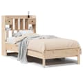 Miniatyrbilde 3 av 11: vidaXL Seng med bokhylle uten madrass 75x190 cm heltre furu