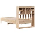 Miniatyrbilde 7 av 11: vidaXL Seng med bokhylle uten madrass 75x190 cm heltre furu