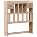 Miniatyrbilde 8 av 11: vidaXL Seng med bokhylle uten madrass 75x190 cm heltre furu