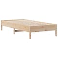 Miniatyrbilde 9 av 11: vidaXL Seng med bokhylle uten madrass 75x190 cm heltre furu