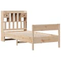 Miniatyrbilde 4 av 11: vidaXL Seng med bokhylle uten madrass 75x190 cm heltre furu