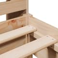 Miniatyrbilde 10 av 11: vidaXL Seng med bokhylle uten madrass 75x190 cm heltre furu