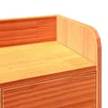 Miniatyrbilde 10 av 11: vidaXL Seng med bokhylle uten madrass voksbrun 75x190 cm heltre furu