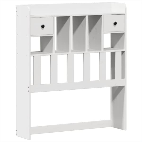 vidaXL sengeramme uden madras 75x190 cm massivt fyrretræ hvid