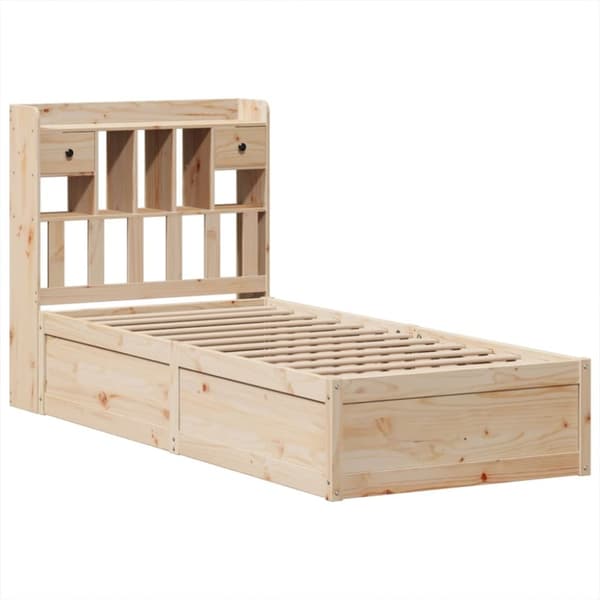 vidaXL Sengeramme uten madrass 90x190 cm heltre furu