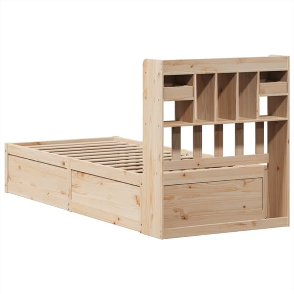 vidaXL Sengeramme uten madrass 90x190 cm heltre furu