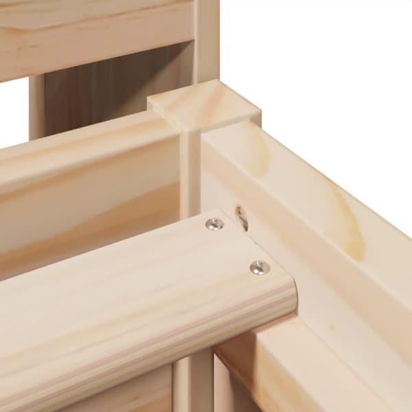 vidaXL Sengeramme uten madrass 90x190 cm heltre furu