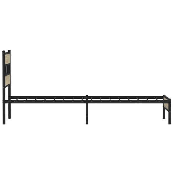 vidaXL Sengeramme uten madrass sonoma eik 75x190 cm konstruert tre