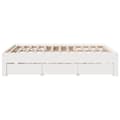 Miniatyrbilde 6 av 11: vidaXL Sengeramme uten madrass med skuffer hvit 140x190 cm heltre furu