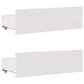 Miniatyrbilde 10 av 11: vidaXL Sengeramme uten madrass med skuffer hvit 140x190 cm heltre furu