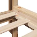 Miniatyrbilde 8 av 10: vidaXL Seng med bokhylle uten madrass 75x190 cm heltre furu